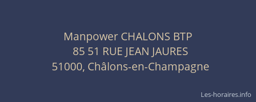 Manpower CHALONS BTP