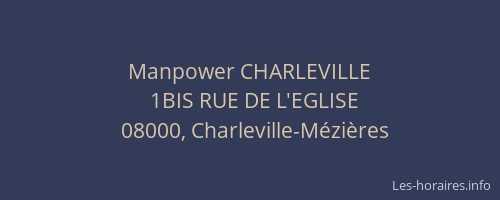 Manpower CHARLEVILLE