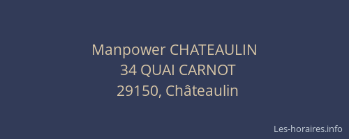 Manpower CHATEAULIN