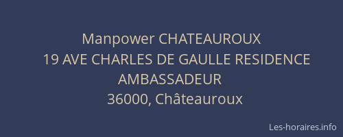 Manpower CHATEAUROUX