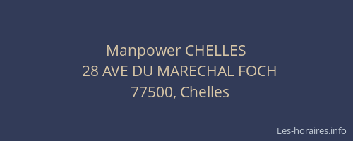 Manpower CHELLES