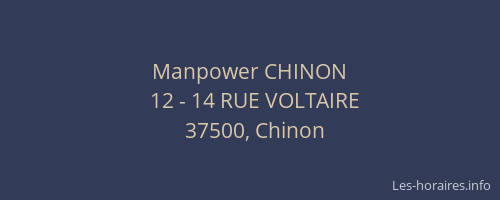 Manpower CHINON