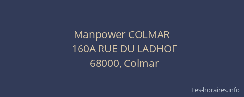 Manpower COLMAR