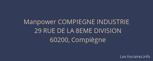 Manpower COMPIEGNE INDUSTRIE