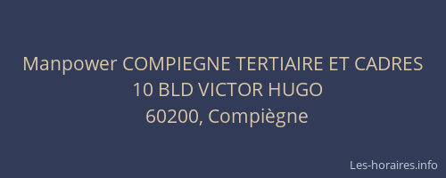 Manpower COMPIEGNE TERTIAIRE ET CADRES