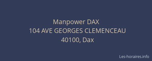 Manpower DAX