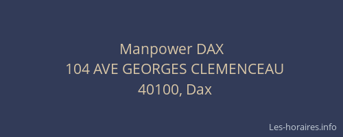 Manpower DAX
