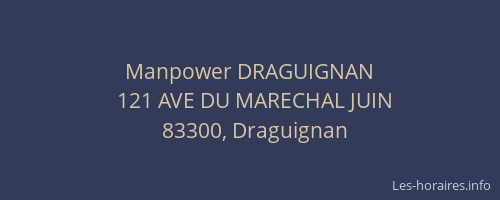 Manpower DRAGUIGNAN