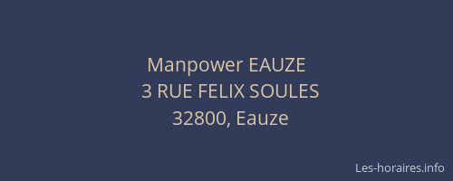 Manpower EAUZE