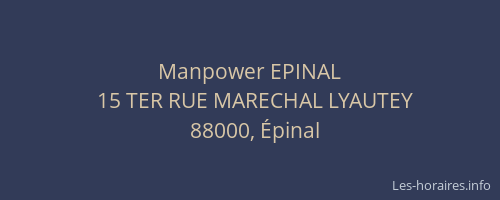 Manpower EPINAL