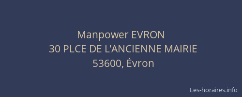 Manpower EVRON