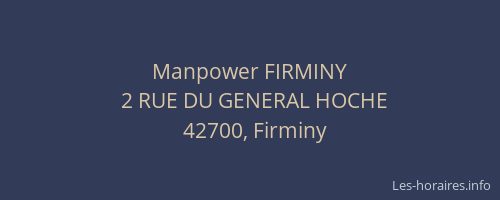 Manpower FIRMINY