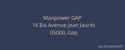 Manpower GAP