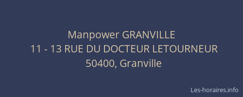 Manpower GRANVILLE
