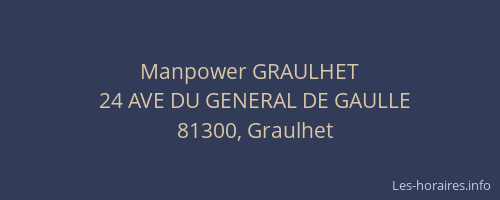Manpower GRAULHET