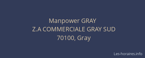 Manpower GRAY