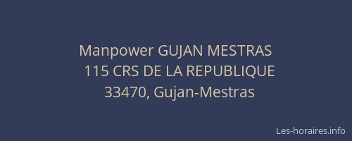 Manpower GUJAN MESTRAS