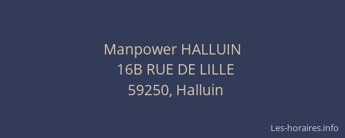 Manpower HALLUIN