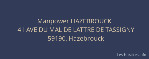 Manpower HAZEBROUCK
