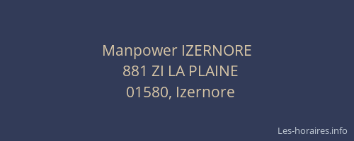 Manpower IZERNORE