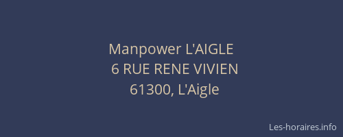 Manpower L'AIGLE
