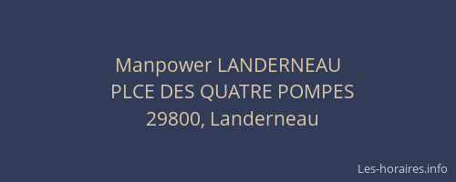 Manpower LANDERNEAU