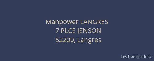 Manpower LANGRES