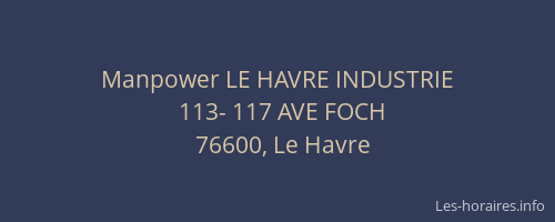 Manpower LE HAVRE INDUSTRIE