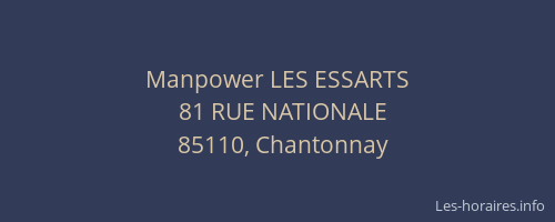 Manpower LES ESSARTS