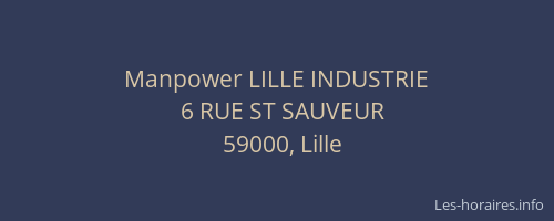 Manpower LILLE INDUSTRIE
