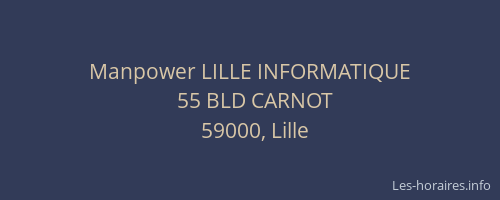 Manpower LILLE INFORMATIQUE