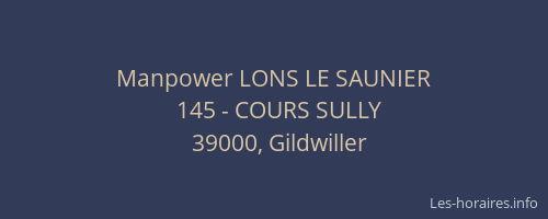 Manpower LONS LE SAUNIER