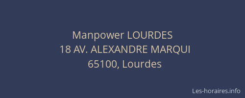 Manpower LOURDES
