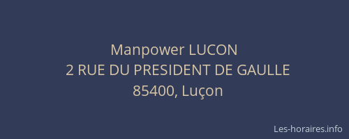 Manpower LUCON