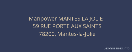 Manpower MANTES LA JOLIE