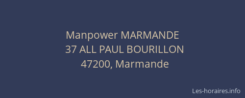 Manpower MARMANDE
