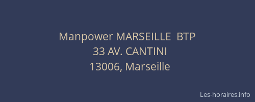 Manpower MARSEILLE  BTP