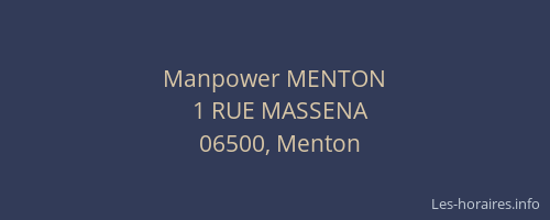 Manpower MENTON