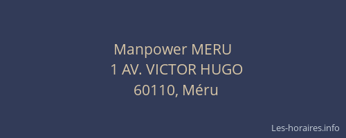 Manpower MERU
