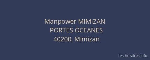 Manpower MIMIZAN