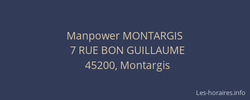 Manpower MONTARGIS
