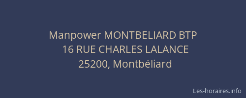 Manpower MONTBELIARD BTP