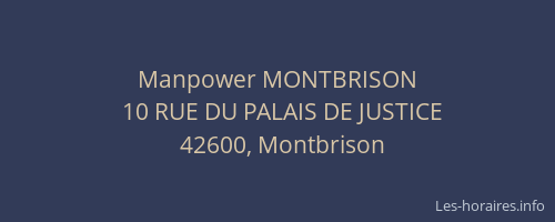 Manpower MONTBRISON