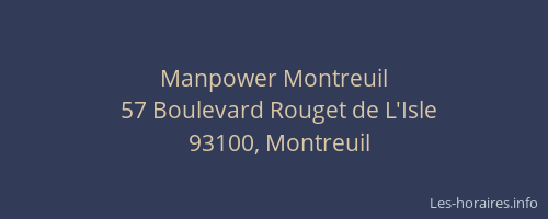 Manpower Montreuil