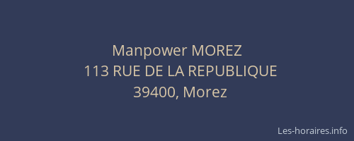 Manpower MOREZ