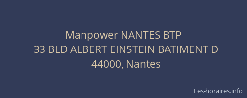 Manpower NANTES BTP