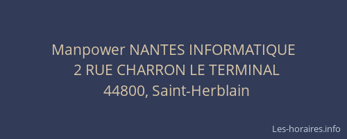 Manpower NANTES INFORMATIQUE
