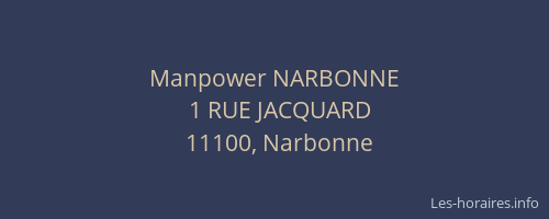 Manpower NARBONNE