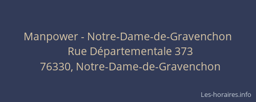 Manpower - Notre-Dame-de-Gravenchon