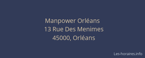 Manpower Orléans